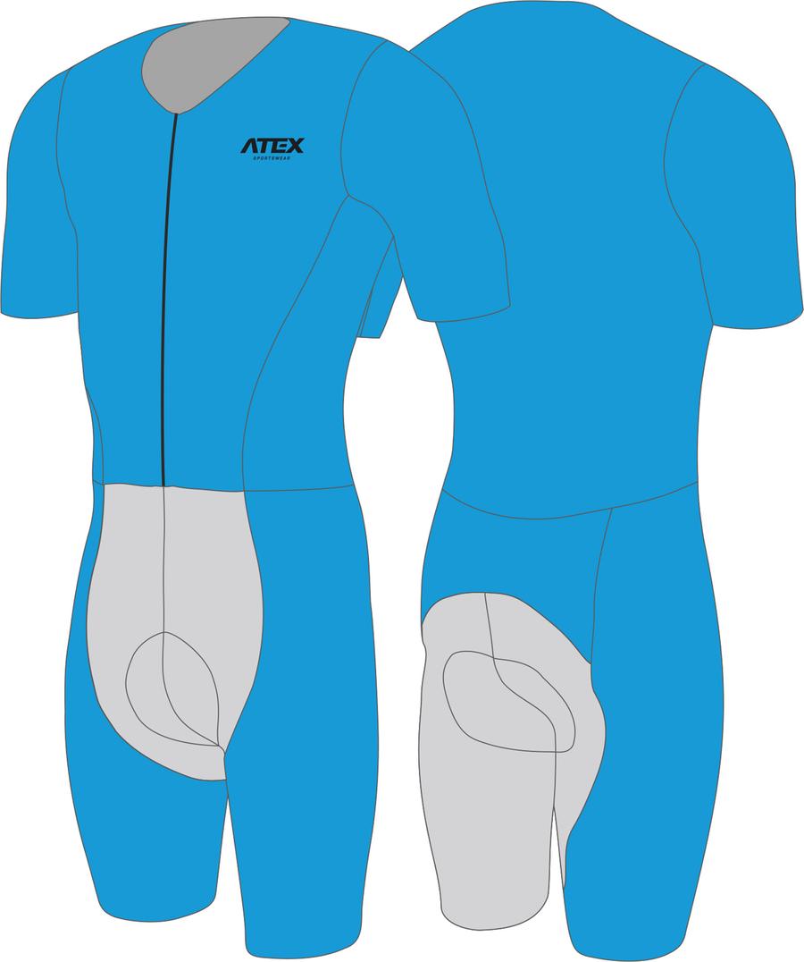 Časovkářská cyklo kombinéza s krátkými rukávy, vystýlka elite